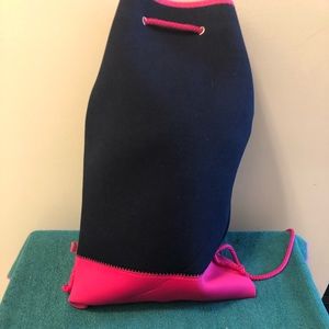 My tagalong neoprene drawstring bag